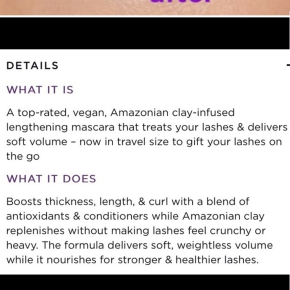 Tarte Gifted Amazonian Clay Smart Mascara Black Full Size - Picture 5 of 13